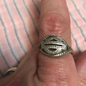 Harley emblem diamond ring